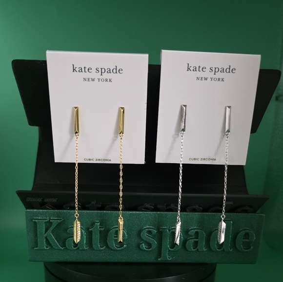 kate spade Jewelry - Kate Spade Gold Or Silver Dangle Earrings (Buyer's Choice)